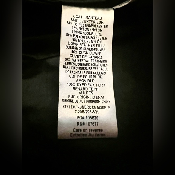 Alice and Olivia Down Puffer Jacket with REAL FOX FUR collar - Picture 10 of 10